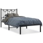 vidaXL Bettgestell mit Kopfteil Metall Schwarz 80x200 cm vidaXL Bettgestell mit Kopfteil Metall Schwarz 80x200 cm