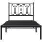 vidaXL Bettgestell mit Kopfteil Metall Schwarz 80x200 cm vidaXL Bettgestell mit Kopfteil Metall Schwarz 80x200 cm