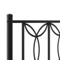vidaXL Bettgestell mit Kopfteil Metall Schwarz 80x200 cm vidaXL Bettgestell mit Kopfteil Metall Schwarz 80x200 cm