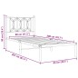 vidaXL Bettgestell mit Kopfteil Metall Schwarz 80x200 cm vidaXL Bettgestell mit Kopfteil Metall Schwarz 80x200 cm