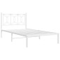 vidaXL Bettgestell mit Kopfteil Metall Weiß 100x190 cm vidaXL Bettgestell mit Kopfteil Metall Weiß 100x190 cm
