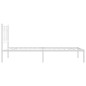 vidaXL Bettgestell mit Kopfteil Metall Weiß 100x190 cm vidaXL Bettgestell mit Kopfteil Metall Weiß 100x190 cm