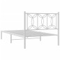 vidaXL Bettgestell mit Kopfteil Metall Weiß 100x190 cm vidaXL Bettgestell mit Kopfteil Metall Weiß 100x190 cm