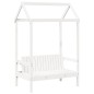 vidaXL Bank mit Dach Weiß 117,5x70x176,5 cm Massivholz Kiefer vidaXL Bank mit Dach Weiß 117,5x70x176,5 cm Massivholz Kiefer