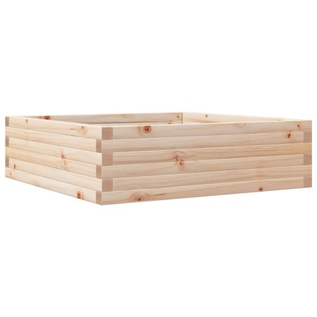 vidaXL Pflanzkübel 80x80x23 cm Massivholz Kiefer