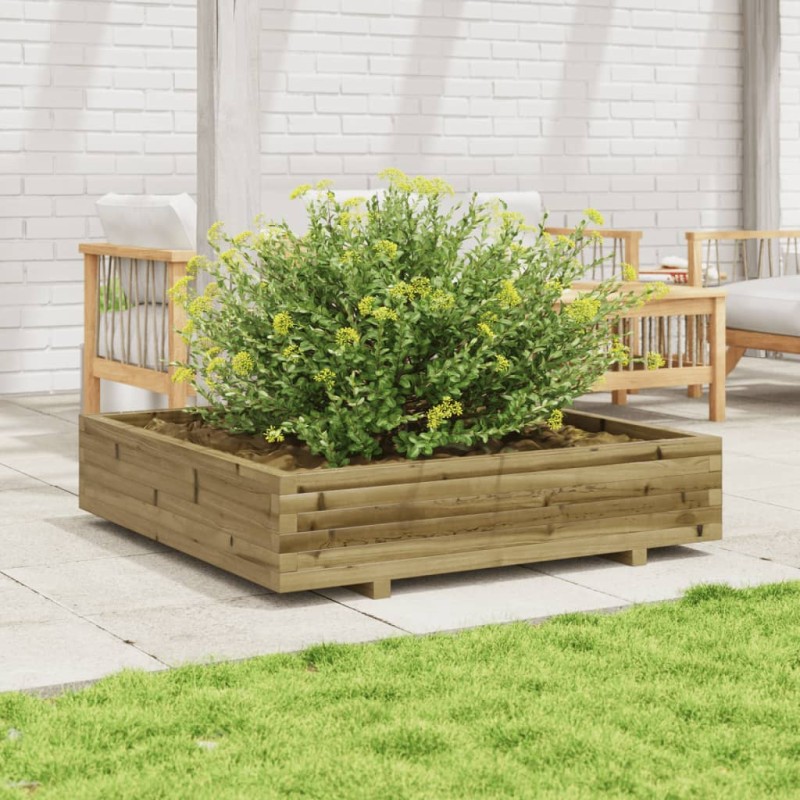 vidaXL Pflanzkübel 110x110x26,5 cm Kiefernholz Imprägniert vidaXL Pflanzkübel 110x110x26,5 cm Kiefernholz Imprägniert