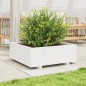 vidaXL Pflanzkübel Weiß 70x70x26,5 cm Massivholz Kiefer vidaXL Pflanzkübel Weiß 70x70x26,5 cm Massivholz Kiefer