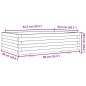 vidaXL Pflanzkübel Weiß 90x60x26,5 cm Massivholz Kiefer vidaXL Pflanzkübel Weiß 90x60x26,5 cm Massivholz Kiefer