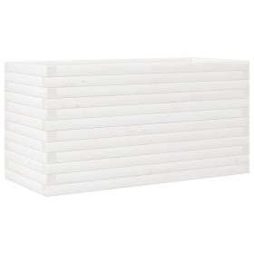 vidaXL Pflanzkübel Weiß 90x40x46 cm Massivholz Kiefer