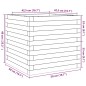 vidaXL Pflanzkübel 50x50x46 cm Massivholz Douglasie vidaXL Pflanzkübel 50x50x46 cm Massivholz Douglasie