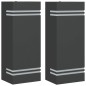 vidaXL Außenwandleuchten 2 Stk. Schwarz Edelstahl vidaXL Außenwandleuchten 2 Stk. Schwarz Edelstahl