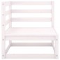 vidaXL 9-tlg. Garten-Lounge-Set Weiß Kiefer Massivholz vidaXL 9-tlg. Garten-Lounge-Set Weiß Kiefer Massivholz
