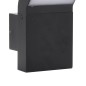 vidaXL LED-Außenwandleuchten 2 Stk. Schwarz Aluminiumdruckguss vidaXL LED-Außenwandleuchten 2 Stk. Schwarz Aluminiumdruckguss