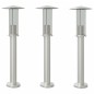 vidaXL Wegeleuchten 3 Stk. Silbern 60 cm Edelstahl vidaXL Wegeleuchten 3 Stk. Silbern 60 cm Edelstahl