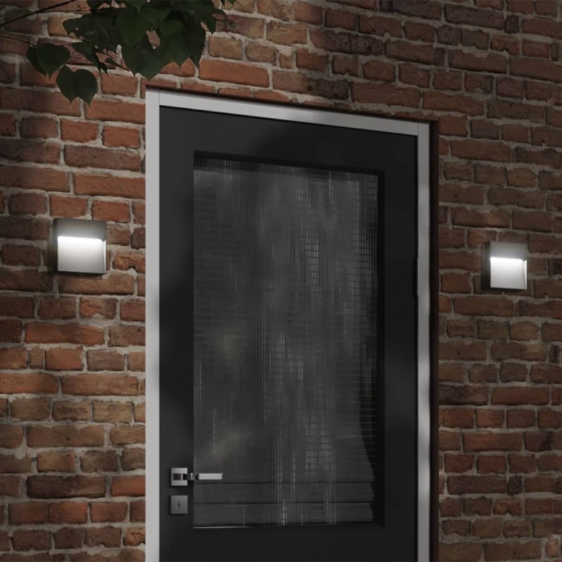 vidaXL LED-Außenwandleuchte Schwarz Aluminiumdruckguss vidaXL LED-Außenwandleuchte Schwarz Aluminiumdruckguss