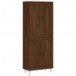 Highboard Braun Eichen-Optik 69,5x34x180 cm Holzwerkstoff Highboard Braun Eichen-Optik 69,5x34x180 cm Holzwerkstoff