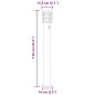 vidaXL Wegeleuchte mit Bewegungsmelder Silbern 110 cm Edelstahl vidaXL Wegeleuchte mit Bewegungsmelder Silbern 110 cm Edelstahl