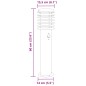 vidaXL Wegeleuchte mit Bewegungsmelder Silbern 60 cm Edelstahl vidaXL Wegeleuchte mit Bewegungsmelder Silbern 60 cm Edelstahl