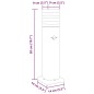 vidaXL Wegeleuchte mit Bewegungsmelder Schwarz 50 cm Aluminium vidaXL Wegeleuchte mit Bewegungsmelder Schwarz 50 cm Aluminium