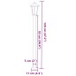 vidaXL Wegeleuchten 3 Stk. Silbern 120 cm Edelstahl vidaXL Wegeleuchten 3 Stk. Silbern 120 cm Edelstahl