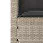 vidaXL 3-tlg. Garten-Sofagarnitur mit Kissen Hellgrau Poly Rattan vidaXL 3-tlg. Garten-Sofagarnitur mit Kissen Hellgrau Poly Rattan