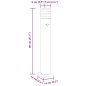 vidaXL Wegeleuchten mit Bewegungsmelder 3 Stk. Schwarz 80 cm Aluminium vidaXL Wegeleuchten mit Bewegungsmelder 3 Stk. Schwarz 80 cm Aluminium