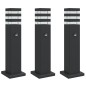 vidaXL Wegeleuchten mit Bewegungsmelder 3 Stk. Schwarz 50 cm Aluminium vidaXL Wegeleuchten mit Bewegungsmelder 3 Stk. Schwarz 50 cm Aluminium