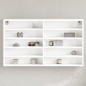 vidaXL Vitrinenschrank Weiß 100x15x58 cm Holzwerkstoff vidaXL Vitrinenschrank Weiß 100x15x58 cm Holzwerkstoff