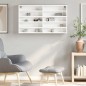vidaXL Vitrinenschrank Weiß 100x15x58 cm Holzwerkstoff vidaXL Vitrinenschrank Weiß 100x15x58 cm Holzwerkstoff