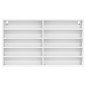 vidaXL Vitrinenschrank Weiß 100x15x58 cm Holzwerkstoff vidaXL Vitrinenschrank Weiß 100x15x58 cm Holzwerkstoff
