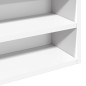 vidaXL Vitrinenschrank Weiß 100x15x58 cm Holzwerkstoff vidaXL Vitrinenschrank Weiß 100x15x58 cm Holzwerkstoff