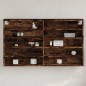 vidaXL Vitrinenschrank Räuchereiche 100x15x58 cm Holzwerkstoff vidaXL Vitrinenschrank Räuchereiche 100x15x58 cm Holzwerkstoff