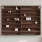 vidaXL Vitrinenschrank Braun Eichen-Optik 100x8,5x75 cm Holzwerkstoff vidaXL Vitrinenschrank Braun Eichen-Optik 100x8,5x75 cm Holzwerkstoff