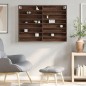 vidaXL Vitrinenschrank Braun Eichen-Optik 100x8,5x75 cm Holzwerkstoff vidaXL Vitrinenschrank Braun Eichen-Optik 100x8,5x75 cm Holzwerkstoff