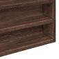 vidaXL Vitrinenschrank Braun Eichen-Optik 100x8,5x75 cm Holzwerkstoff vidaXL Vitrinenschrank Braun Eichen-Optik 100x8,5x75 cm Holzwerkstoff