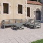 vidaXL 7-tlg. Garten-Lounge-Set Grau Kiefer Massivholz vidaXL 7-tlg. Garten-Lounge-Set Grau Kiefer Massivholz