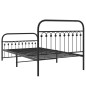 vidaXL Bettgestell mit Kopf- und Fußteil Metall Schwarz 107x203 cm vidaXL Bettgestell mit Kopf- und Fußteil Metall Schwarz 107x203 cm