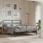 vidaXL Metallbett ohne Matratze mit Fußteil Schwarz 160x200 cm vidaXL Metallbett ohne Matratze mit Fußteil Schwarz 160x200 cm