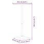 vidaXL Outdoor-Bartisch Höhenverstellbar Ø59,5x70/109,5 cm Aluminium vidaXL Outdoor-Bartisch Höhenverstellbar Ø59,5x70/109,5 cm Aluminium