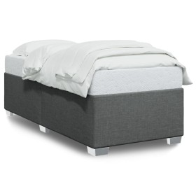 vidaXL Bettgestell Dunkelgrau 80x200 cm Stoff