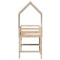 vidaXL Hochbett mit Leiter und Dach 90x190 cm Massivholz Kiefer vidaXL Hochbett mit Leiter und Dach 90x190 cm Massivholz Kiefer