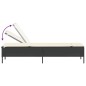 vidaXL Sonnenliegen mit Auflagen 2 Stk. Schwarz Poly Rattan vidaXL Sonnenliegen mit Auflagen 2 Stk. Schwarz Poly Rattan