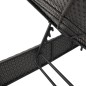 vidaXL Sonnenliegen mit Auflagen 2 Stk. Schwarz Poly Rattan vidaXL Sonnenliegen mit Auflagen 2 Stk. Schwarz Poly Rattan