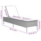 vidaXL Sonnenliegen mit Auflagen 2 Stk. Schwarz Poly Rattan vidaXL Sonnenliegen mit Auflagen 2 Stk. Schwarz Poly Rattan