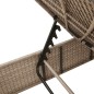 vidaXL Sonnenliegen mit Auflagen 2 Stk. Beige Poly Rattan vidaXL Sonnenliegen mit Auflagen 2 Stk. Beige Poly Rattan