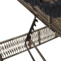 vidaXL Sonnenliegen mit Auflagen 2 Stk. Grau Poly Rattan vidaXL Sonnenliegen mit Auflagen 2 Stk. Grau Poly Rattan
