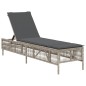 vidaXL Sonnenliegen mit Auflagen 2 Stk. Hellgrau Poly Rattan vidaXL Sonnenliegen mit Auflagen 2 Stk. Hellgrau Poly Rattan