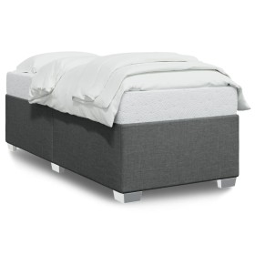 vidaXL Bettgestell Dunkelgrau 100x200 cm Stoff