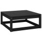 6-tlg. Garten-Lounge-Set Schwarz Massivholz Kiefer 6-tlg. Garten-Lounge-Set Schwarz Massivholz Kiefer