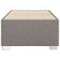 vidaXL Bettgestell Taupe 90x200 cm Stoff vidaXL Bettgestell Taupe 90x200 cm Stoff